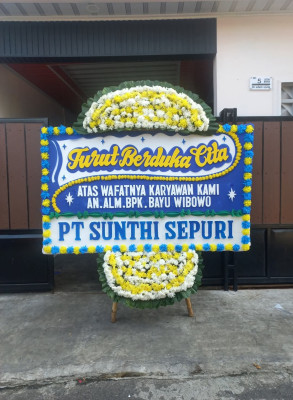 Papan Bunga Duka di Cimenteng